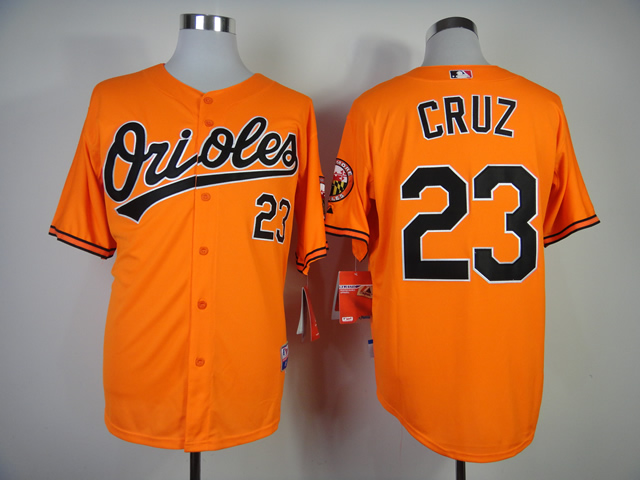 Men Baltimore Orioles #23 Cruz Orange MLB Jerseys->baltimore orioles->MLB Jersey